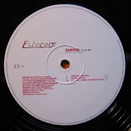 Samson Hear Me/Derrick Carter Remix (Vinyl LP)