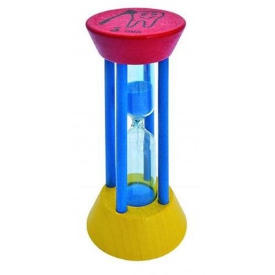 Bartl 5014 Zahnputzuhr bunt 3min Holz Sanduhr