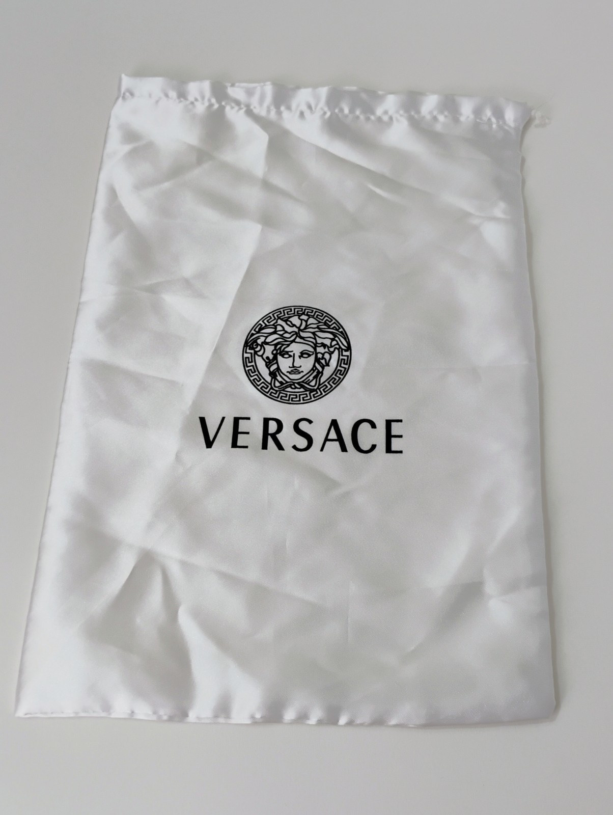 VERSACE White Drawstring Dust Bag - image 1