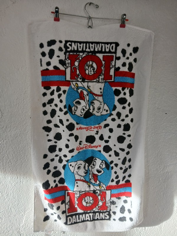 Disney's 101 Dalmations Towel Made In USA 100% Cotton