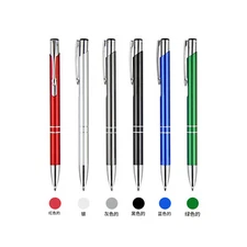 Full Metal Ballpoint Pen 1mm Black Ink Gel Pen Office Writing Stationery FashizQ