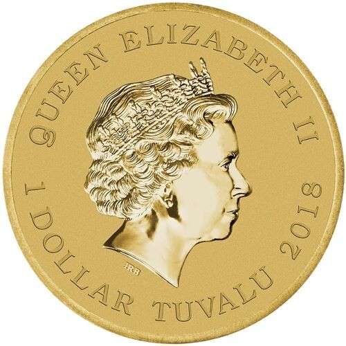 2018 Australia PNC/FDC Tuvalu $1 Coloured Coin - Merry Everything Looney Tunes - Bild 3 von 6