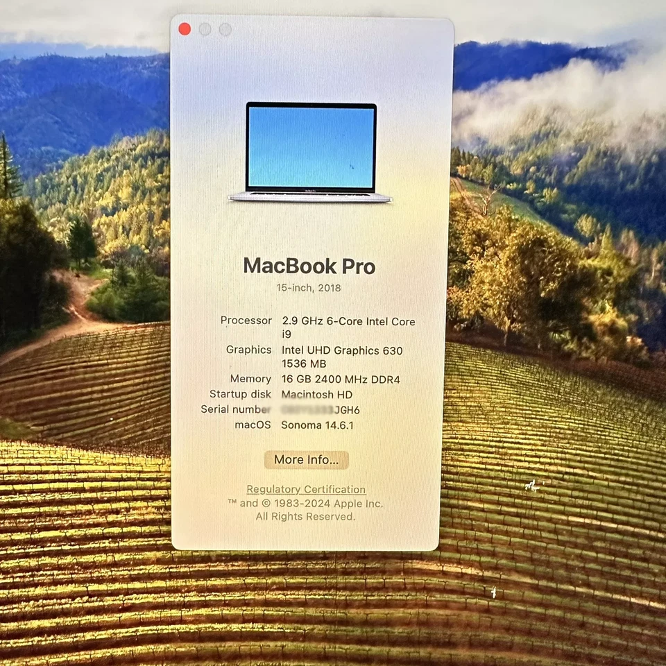 Apple MacBook Pro 15" 2018 · i9 · 16GB · 512GB, photo 4 of 5