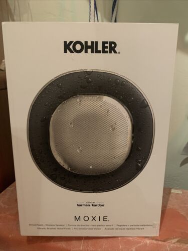 Kohler Moxie 1.75 GPM Showerhead Wireless Bluetooth Shower Speaker Harmon Kardon - Picture 1 of 4