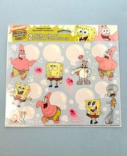 NIP STICKETY-DOO-DA SPONGEBOB STICKERS-2005- 2 SHETS- LARGE