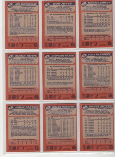 1988-89 O-PEE-CHEE JEU COMPLET 264 CARTES 88-89 NRMINT+ OR BETTER 60459 - Photo 3 sur 8
