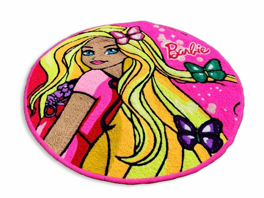 Barbie Doll Movie Pink Floor Mat Area Modern Accent Wool Carpet Living ...