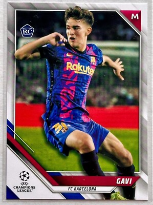 2021-22 Topps UEFA Champions League Rookie Card #50 Gavi FC Barcelona