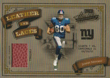 2003 Absolute Memorabilia Leather and Laces #LL2 Jeremy Shockey/500