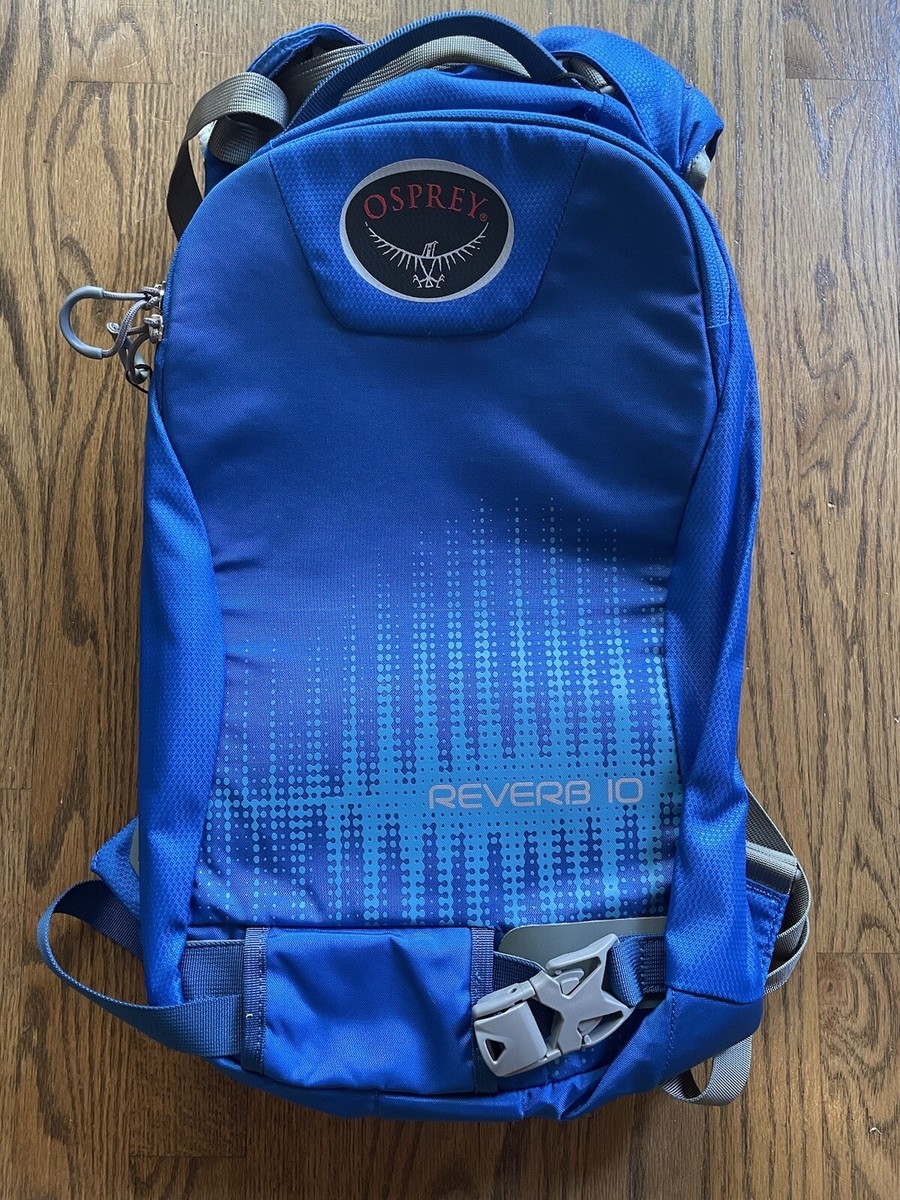 blue osprey goggle bag OSPREY Reverb 10 Hiking Trail Hydration Backpack Blue Outdoors Hike Pack  EUC