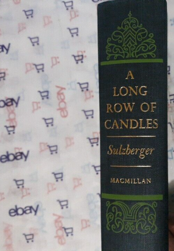 1969 A Long Row of Candles Book by C. L. Sulzberger 1st Ed Hardcover - Foto 1 di 7