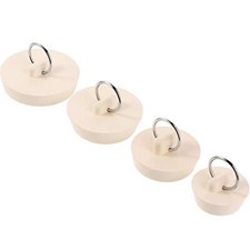4 PCS Rubber Drain Stopper Bathroom Sink Bath Tub Kitchen Stoper Plugs 4 SIZES
