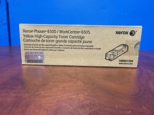 Genuine Xerox Phaser 6500,WorkCentre 6505 Yellow High-Capacity Toner 106R01596