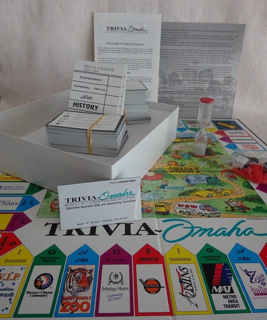 Omaha Trivia Game 1993 HISTORICAL PERFECT Unused Original Box All 