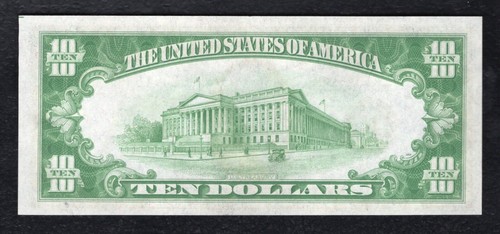 FR. 2004-K 1934 $10 LIGHT GREEN SEAL FRN DALLAS, TX GEM UNCIRCULATED - Picture 2 of 2