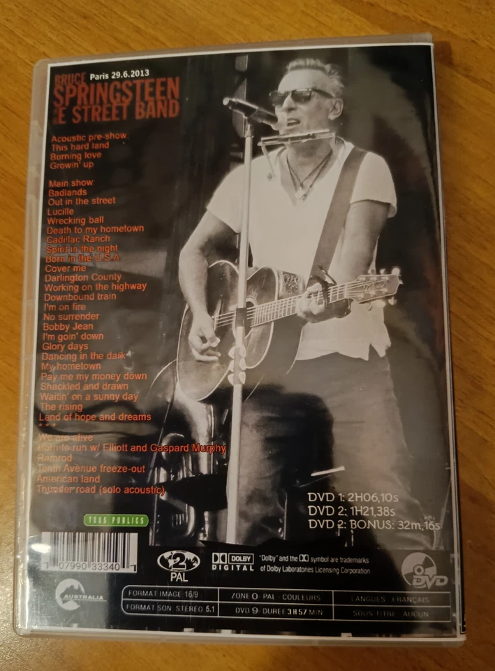 BRUCE SPRINGSTEEN -    - SDF - PARIS - 29.juin.2013  - 2.DVDs - Image 2 of 4