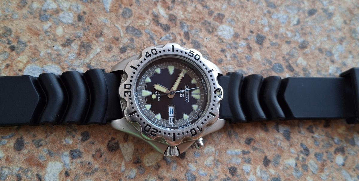 Seiko AGS Scuba 200m Quartz 5M23 6B40 January 1994 Kanji | eBay
