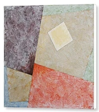 Suprematist Composition No 1 With Square, Ben Gertsberg, 36"x36" Print on Canvas