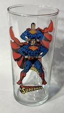 SUPERMAN Glass 1999 DC Comics - Made in U.S.A.