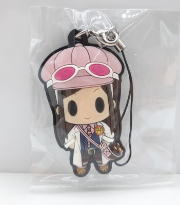 Phoenix Wright Ace Attorney Ema Skye 2'' rubber strap keychain charm