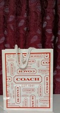 New Coach 2 Gift Bag Includes 4 Coach Tissue Paper 24 x 11.5  2 Stickers