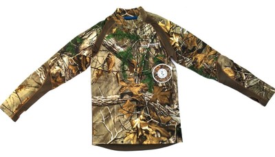 Field & Stream Youth Base Layer Defense Midweight Mock Neck Realtree Extra