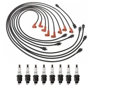 Professional Ignition Wire Set & 8 ACDelco Spark Plugs Kit For Chevy Tuck Yeoman