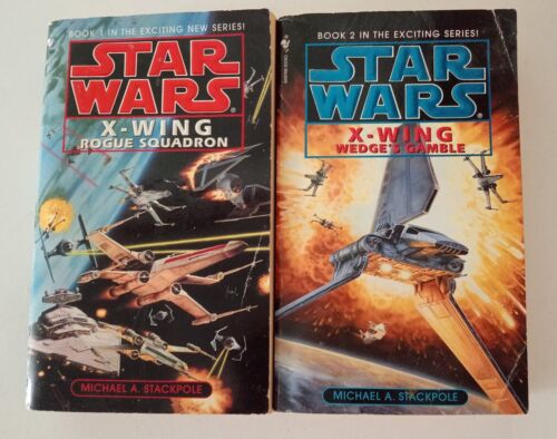 Vintage Star Wars Books X Wing Rogue Squadron And Wedge's Gamble #1 & #2 Book - Picture 1 of 5