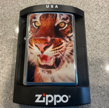 Brand New 2004 ZIPPO Lighter Majestic Tiger Rare Unique collectible 22 Years Old