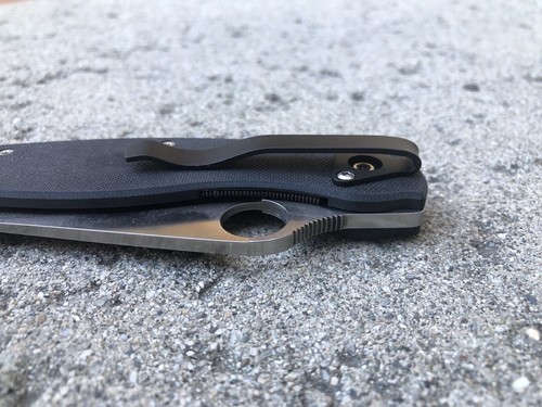 Black Titanium Deep Carry Pocket Clip For Spyderco Military Knife - Right Hand - 第 9/9 張圖片