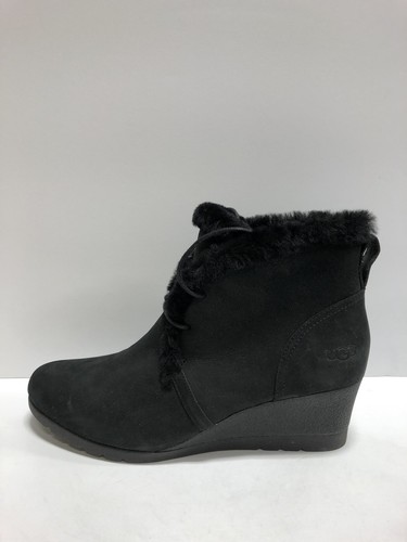 ugg black wedge bootie