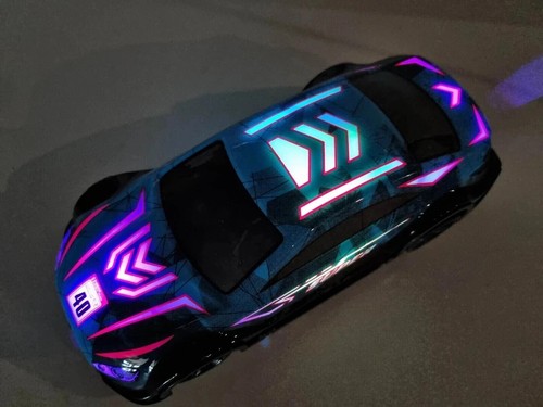 2WD RC Racing Car Toy with LED Lights & Music, Rechargeable USB - Kids Fun - Picture 9 of 23
