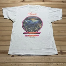 Vintage 90s Christian Riese Lassen  Hawaii Circle Of Life Song Shirt Size Large