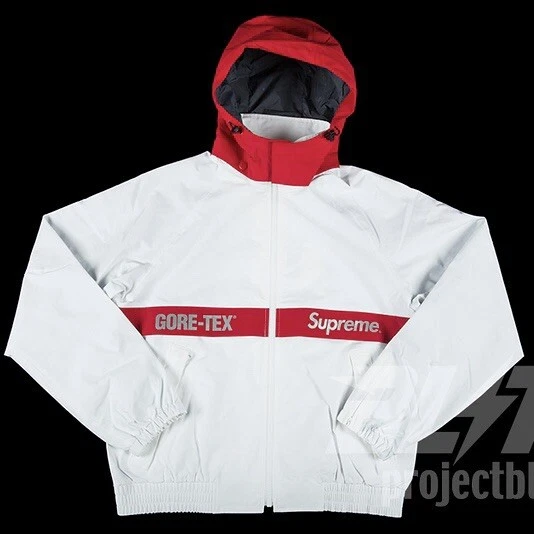 VESTE DE SURVÊTEMENT FW18 SUPREME GORE TEX BLANCHE TAILLE M MEDIUM 2018