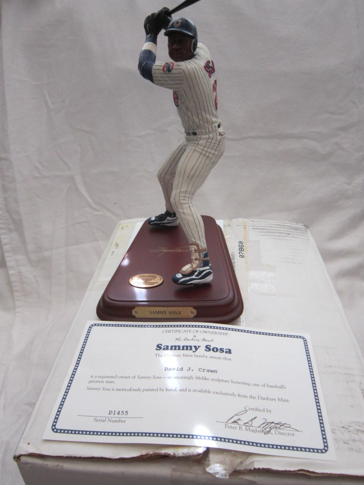Sammy Sosa Chicago Cubs Danbury Mint Figurine with paperwork - Picture 1 of 11