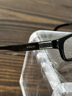 Gucci GG 2939/Strass Womens Polished Black Rectangular Full Rim Eyeglasses Frame Gucci GG 2939/Strass Womens Polished Black Rectangular Full  main image 3