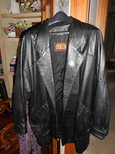 Gorgeous Long Leather Walking Length Coat L 14 Very Stylish
