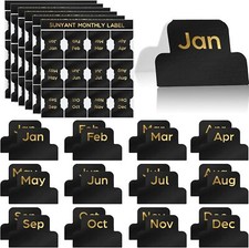 72 Pieces Adhesive Monthly Stickers Monthly Planner Index Tab Decorative Monthly
