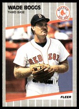 Wade Boggs 1989 Fleer #81 Boston Red Sox MLB READ FREE SHIPPING AutographDen