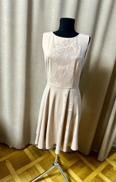 Women Hobbs Dress Beige 36 / S / 44