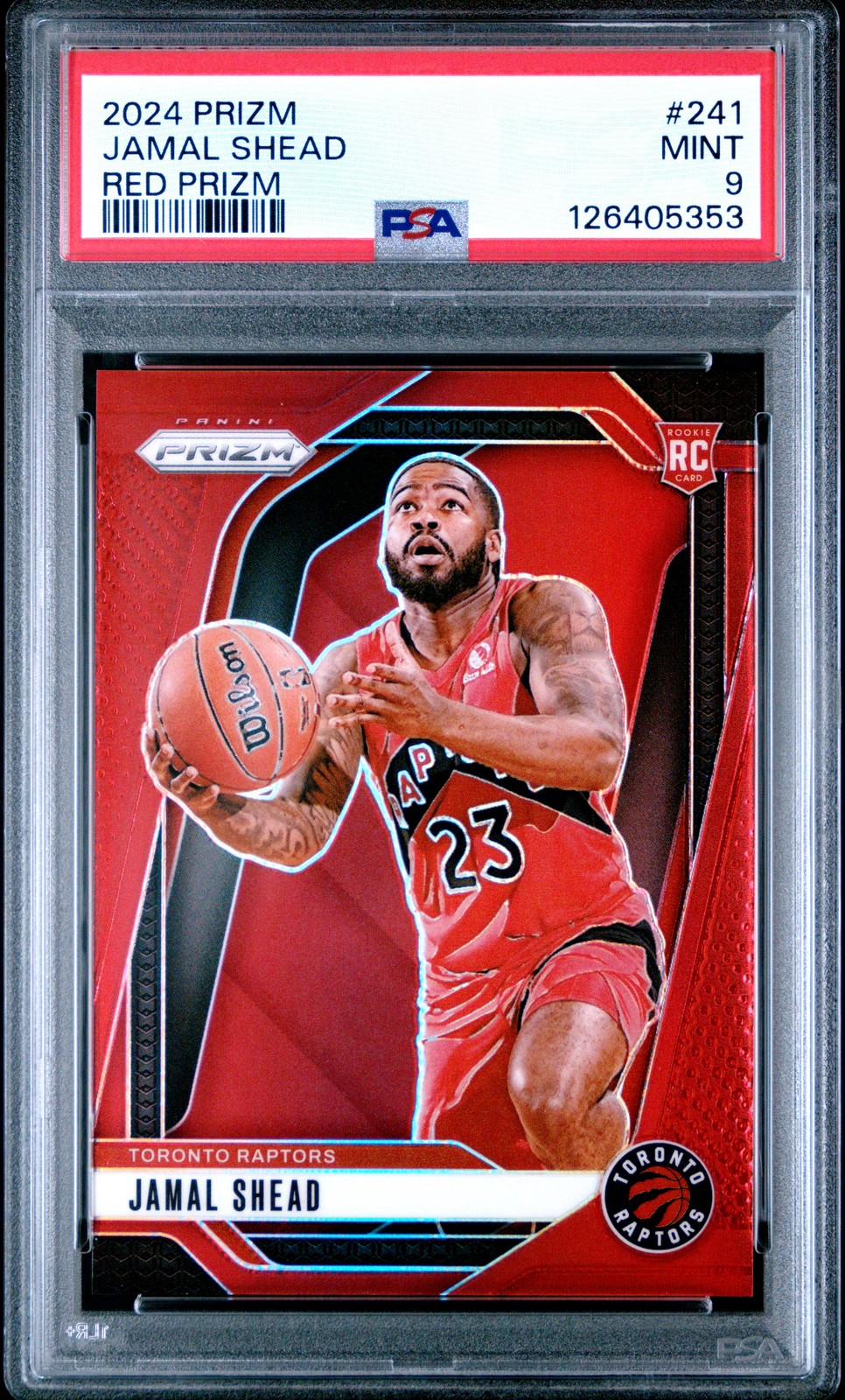 2024 PANINI PRIZM RED PRIZM #241 JAMAL SHEAD 163/299 PSA 9