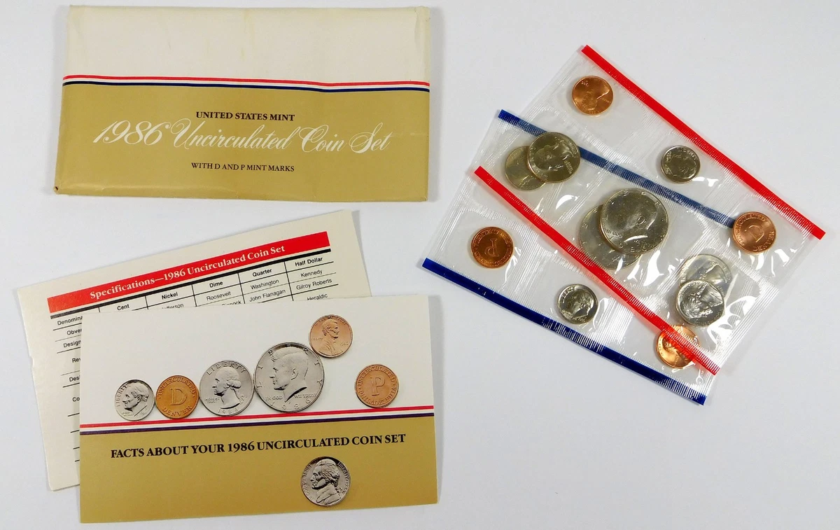 Uncirculated 1986 US Coin Mint Sets for sale | eBay