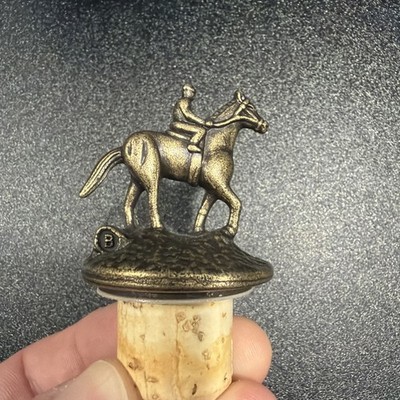 Blantons Kentucky Bourbon Whiskey Jockey and Race Horse B Cork Bottle Stopper
