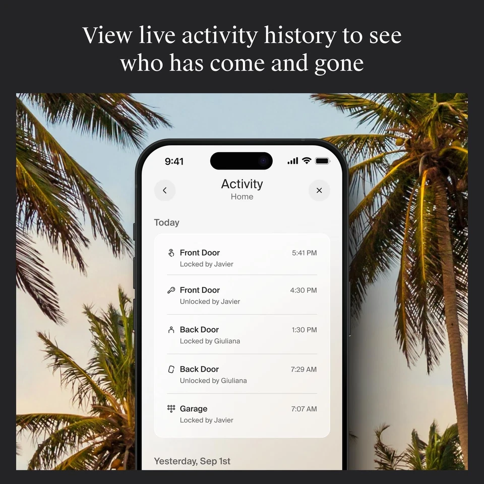 Bloqueo de nivel + Bloqueo inteligente WiFi Deadbolt - Bloqueo inteligente más pequeño del mundo Plus Apple Foto 2 de 4
