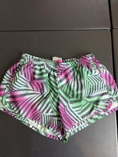Adidas Shorts Girls Small 8/10 Multicolor Stripe Running Athletic Gym Activewear