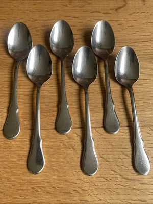 WMF Würzburger Facette Cromargan Besteck 6 Kaffeelöffel 13,2 cm - Bild 1 von 4
