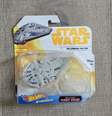Hot Wheels Star Wars Starships Millennium Falcon Die-Cast Starship w/ Stand 2017