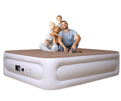 #ad Air Mattress Queen with Built in Pump 18 inch Luxury Double High Air Bed Fas... $91.61