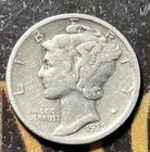 1939 s mercury dime VF .900 Silver Very Fine