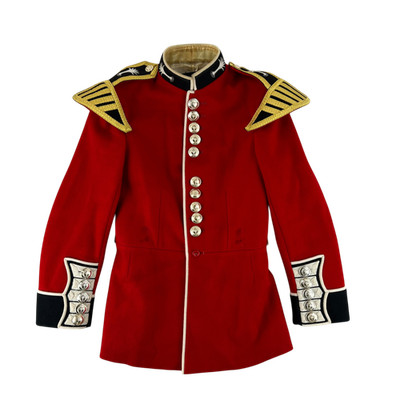 British Army Tunika Footguards Jacke rot scharlachrot R&F mit Flügeln Welsh Guards Small